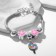 Bracelet Children's "chosen" flowers, suspension mix, colored in silver