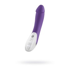 Vibrator Mystim Terrific Truman, silicone, purple color, 27 cm