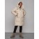 Coat insulated winter female, size 48, beige color