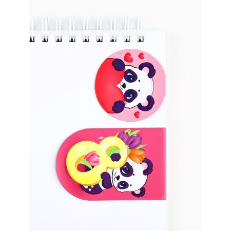 Magnetic bookmarks 2 pcs "since March 8"-1