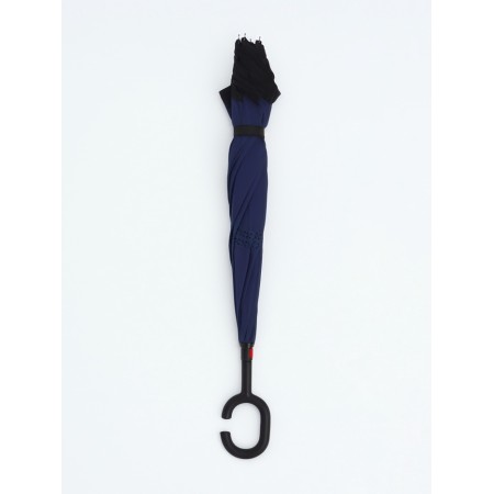Umbrella - on the contrary, "monoton", mechanical, 8 spokes, r = 53/61 cm, black/blue color-4