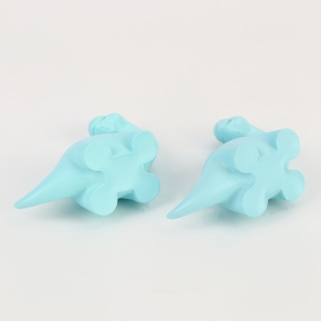 Miniature puppet "dinosaurus", set 2 pcs., Size 1 pc. - 3.5 × 5 × 2 cm, blue color-5