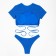 Separate Minaku swimsuit with a top color blue, size 46