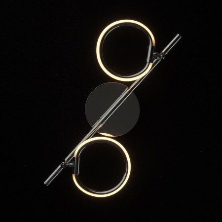 Lamp "Ethinger", 2x3W LED 3000K Chrome 37x10x21 cm-1