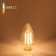 Filament LED lamp "WITH Twisted" Elektrostandard, 35x35x100 mm, 7W, E14, 700LM, 3300K