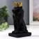Souvenir Polystone "Black Leo in the Golden Crown" 13.8x5.8x8 cm