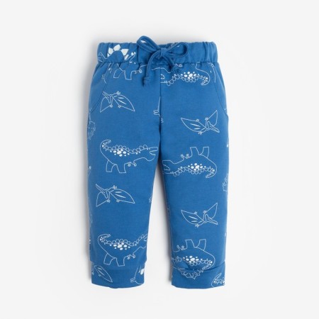 Set: jumper and pants crumb I "Dino", height 74-80 cm, gray/blue color-4