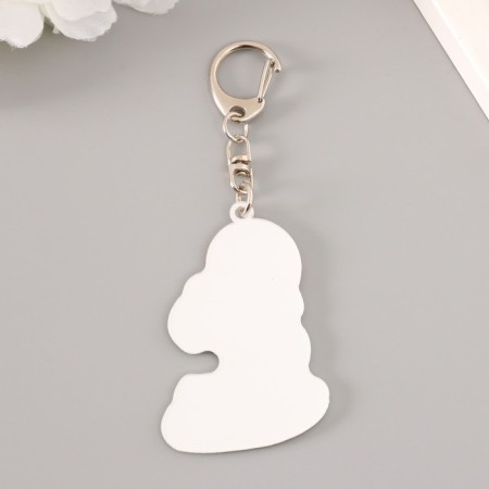 Acryl keychain "Snake with a lollipop" 6x4.1 cm-2