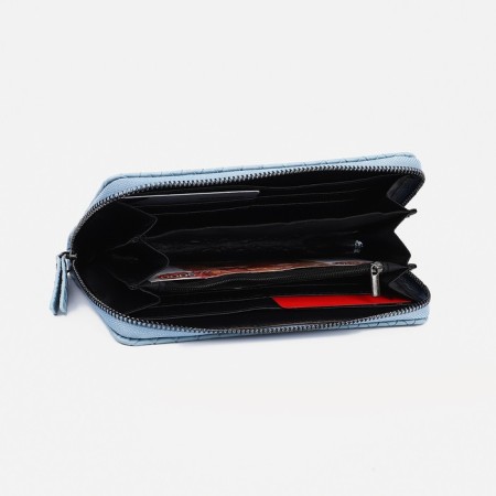 Women's wallet with lightning, blue color-2