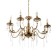 Maldiva chandelier 8he14 40w gold 62x62x32-82cm Bayerlux