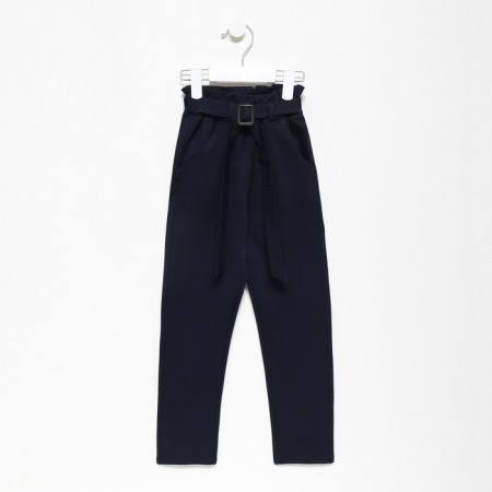 School pants for girls, dark blue color, height 152 cm