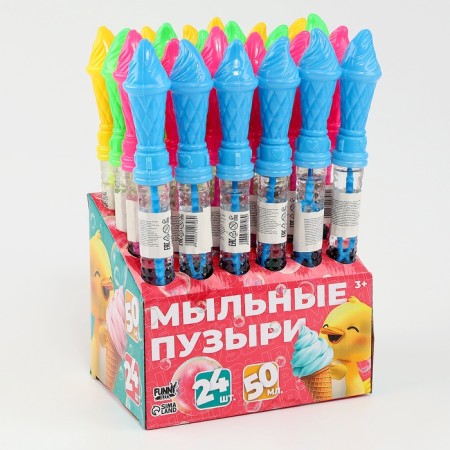 Soap bubbles "Morozhenski", 50 ml, mix-4