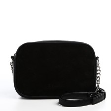 Bag Cross-Bodi with a zipper, black color
