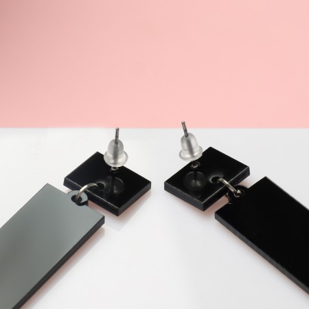 Acrylic Love Mar Rectangular, black and white color-2