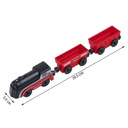 Children's train "Cargo locomotive and 2 cars", on batteries-7