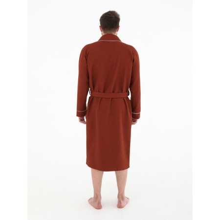 Male robe, Schalka+Kant, size 48, chocolate color, waffle-2