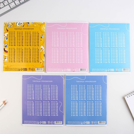A notebook of 18 sheets A5, on the paper clip “September 1: Smiles”, 5 types of mix, whiteness 96%.-14