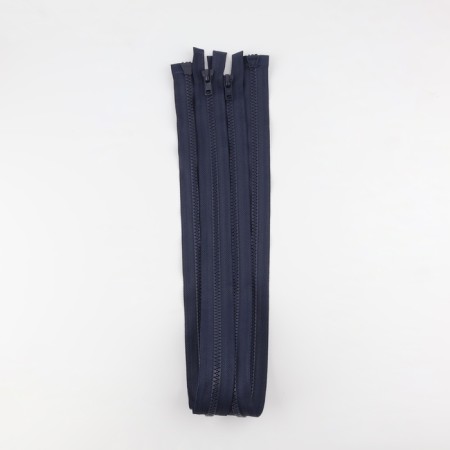 Lightning "Tractor", No. 8, connective, 2 runners, automatic locks, 90 cm, dark blue color-2