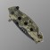 A folding stinger knife with a clip, slopes, 9.5 cm, blade - 3cr13, handle - steel