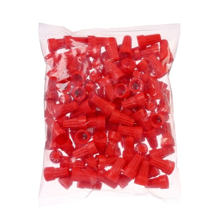 Connecting insulating clamp for SIZ-6, 6.0-20.0 mm wires, red, set 100 pcs-1