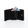 Women's wallet on the button, gray color