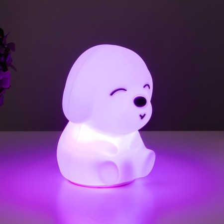Night-mock "dog" LED from USB white 12x10x14 cm Risalux-8