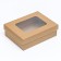 The box is folding, the lid is, with a window, craft, 16.5 x 12.5 x 5.2 cm
