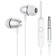 Headphones Borofone BM57 Platinum, vacuum, microphone, jack 3.5 mm, cable 1.2 m, gray