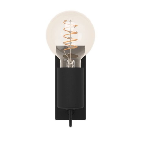 Sconces Bailrigg, 1x40W, E27, H135, steel, wood, black, brown-5
