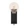 Sconces Bailrigg, 1x40W, E27, H135, steel, wood, black, brown