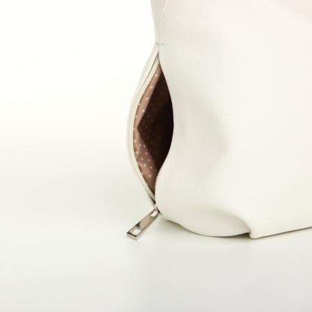 Women's bag with lightning, white color-4