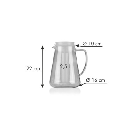 Tescoma Teo jug, with a strainer for insisting and cooling part, 2.5 l, color green-2
