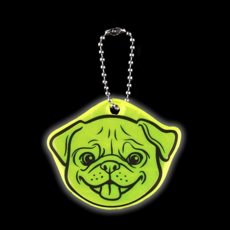 The reflective element "Pops", bilateral, 4.8 × 5.8 cm, color mix-3