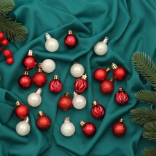 Set of balls plastic D-3 cm, 24 pcs 