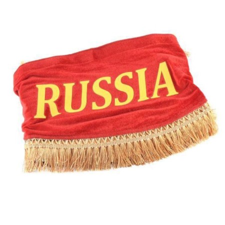 Lambraquen windshield with SkyWay curtains 180cm/60x60 cm, "Russia", red-1