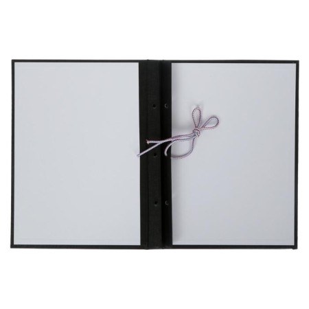 Folder "Graduation Qualification work for the degree of bachelor" boumvinyl, scallops/suture, without paper, black color (capacity up to 300 sheets)-1