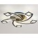 LED ceiling LED with Ambrella Light, Original, FA4478, 5XLED, 90 W, 6750LUM, 3000-6400K, Black Black Color