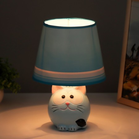 Table lamp "Kotosharik" E14 15W blue 18x18x28 cm Risalux-2