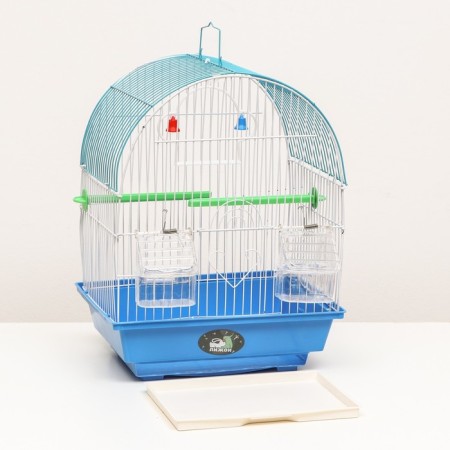 A cage for a poultry compiled BD-1/3C, 30 x 23 x 39 cm, blue-2