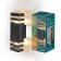 Wall lamp, invoice Duwi Techno, 110x95x320mm, 2he27, alum/glass, IP65, black, 990523