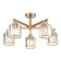 Ceiling lamp 5x60W E27, size 62x62x29.5 cm