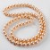 Glass beads, set 78 pcs., Size 1 pc. - 10 mm, beige color