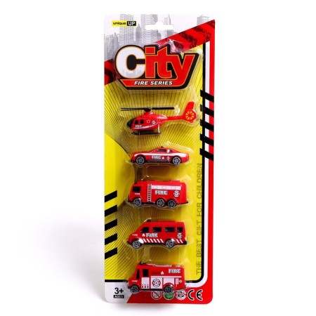 Set of machines "Fire Service", 5 pieces-10