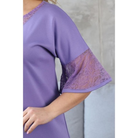 Female dress, size 56, purple color-1