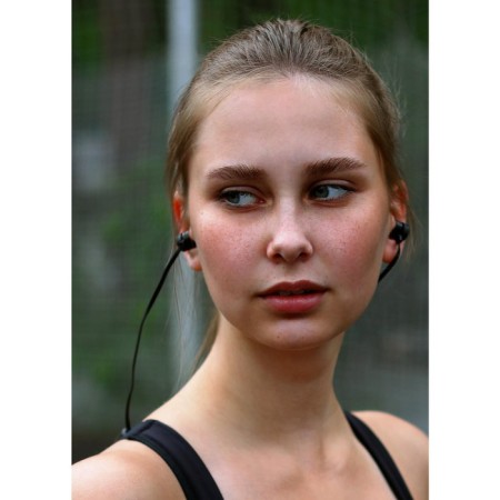Wireless headphones Luazon VBT 1.6, vacuum, 90 mAh, on magnets, metal case, black-4
