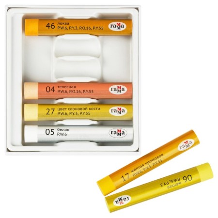 Oil pastel, set of 6 colors, gamma "Studio", "Sunny glare", in a cardboard box-2