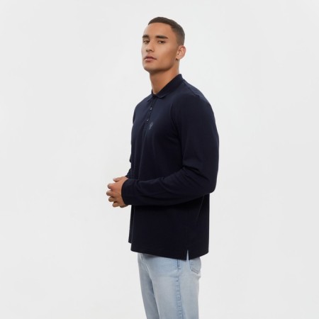 Polo with long sleeve President, size l, color black-3