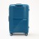 Great suitcase 28 "On a zipper, code lock, blue color