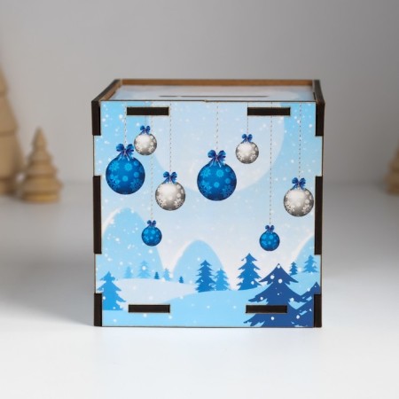 New Year's piggy bank Cube "Snake. Believe in yourself" 10x10x10 cm-3