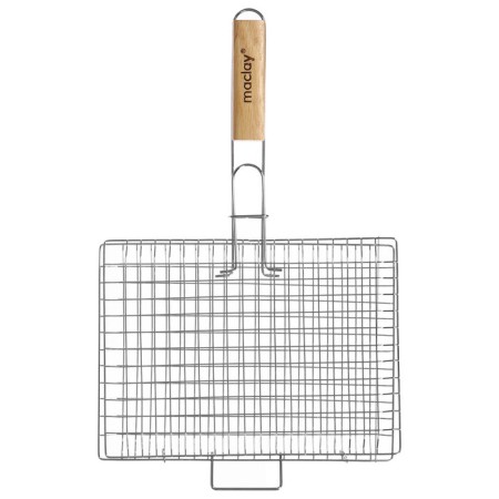 Ground grill Universal Maclay, 22x30 cm, chrome steel, for barbecue-8